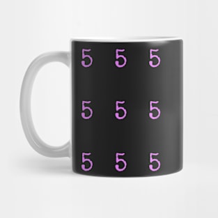 Pink Typewriter Number 5 Mug